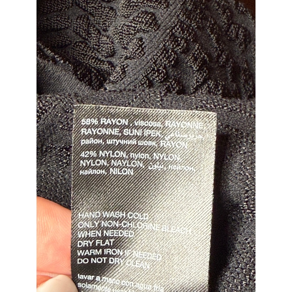 Bebe Textured Black Bodycon Sweater Dress Cutout Midi Large - Picture 10 of 10
